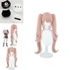 Stunning Danganronpa Junko Enoshima Cosplay Wig With Cute Bear And Bunny Hairclips