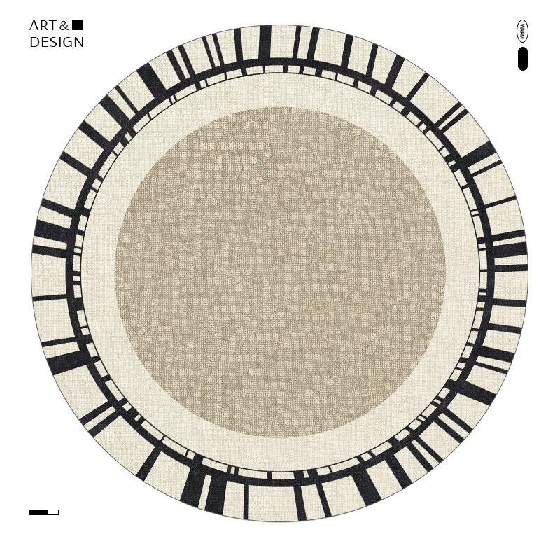 Κυκλικό Χαλί Εύκολο στη Συντήρηση Σαλονιού Κυκλικό Πατάκι Τραπεζιού Καφέ, Υπνοδωματίου Ανθεκτικό στη Βρωμιά Χαλί Κρεβατοκάμαρας