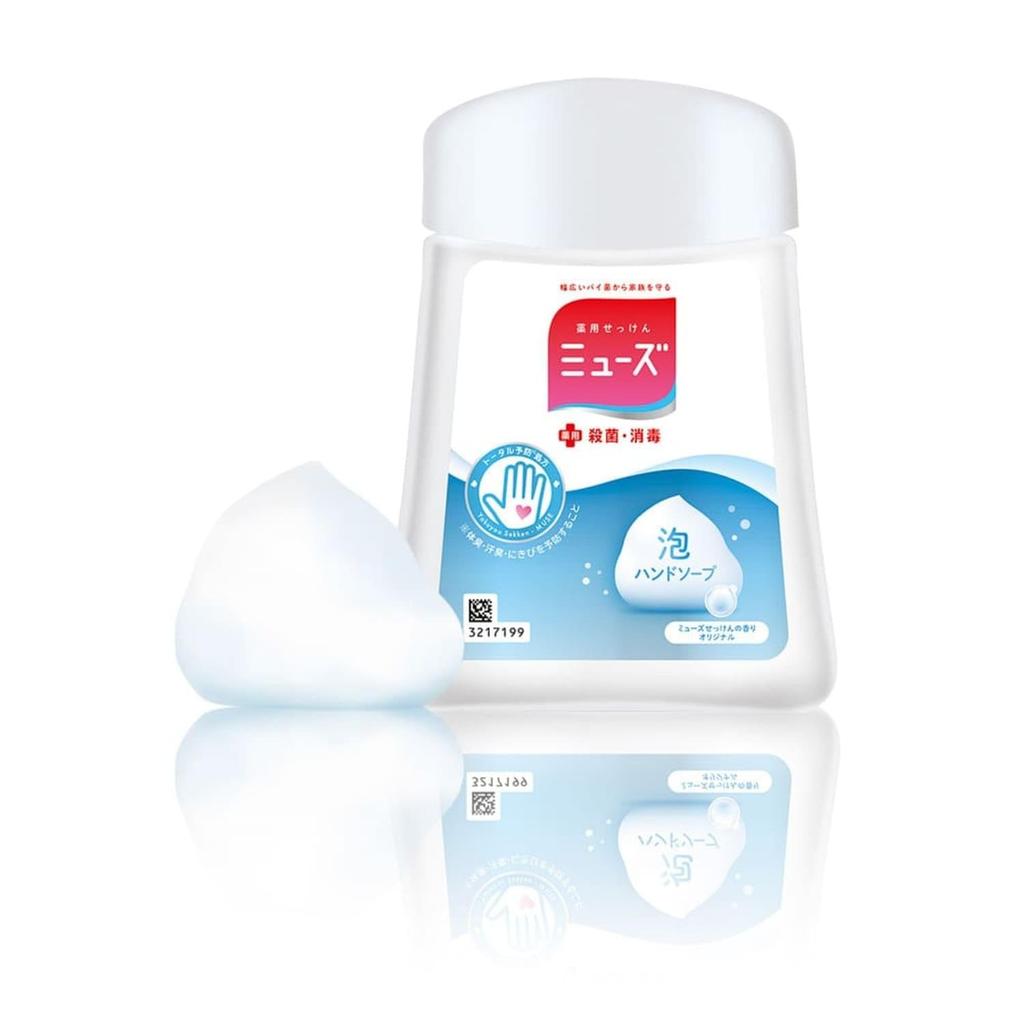 MUSE Foaming Hand Soap Automatic 250ml X 4 Bonus [Quasi-drug] Refill, No-Touch Dispenser, Original, +