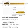 Golden Dual-Function Metal Knot Tying Tool - Portable, Manual, and Durable Aluminum Alloy Design