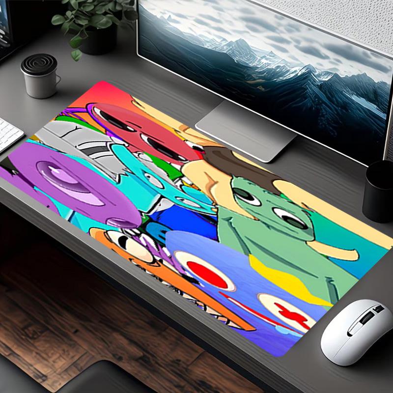 Game Rainbow Friends Print Mouse Pad, for Keyboard Pad Laptop PC Mat for Office Home Use, Desk Decor, Perfect Birthday Gift for Gamers