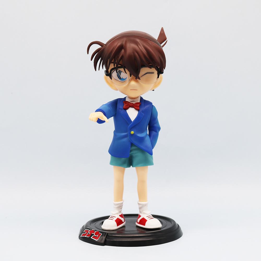 20cm Detective Conan Kudou Shinichi Figure Jimmy Kudo Case Closed Anime Figures Statue Pvc Figurine Model Collection Toy Gifts