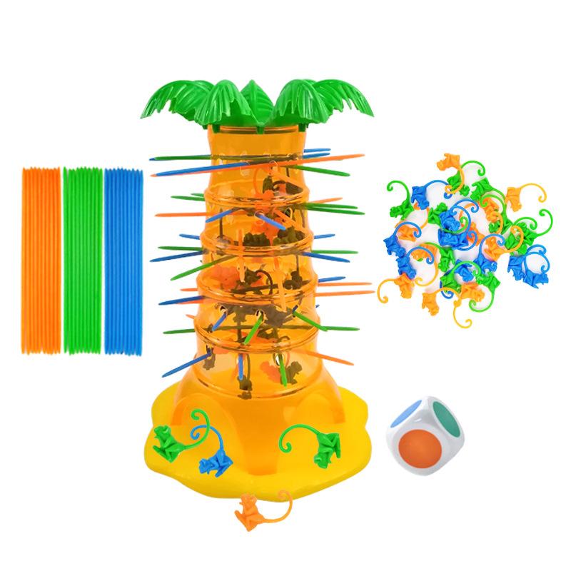 Table Games Tumblers Monkey Climbing Tree Toys Falling Down Interactive Educational Toys Baby Multiplayer Battle