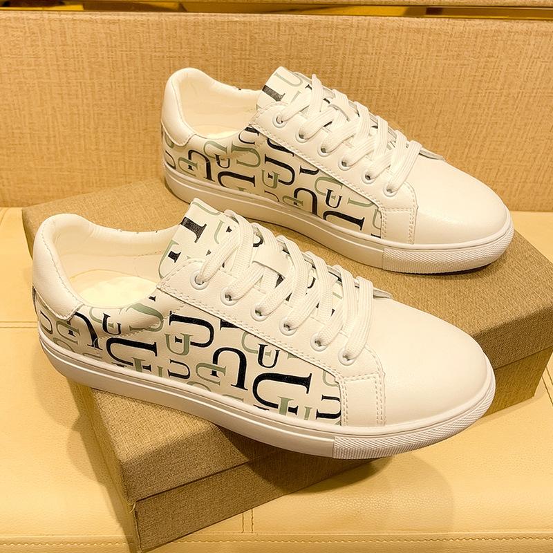 Europa Herren Echtes Leder Freizeit Schuhe Trend Flache Skate Schuhe Junger Mann Coole Sneaker