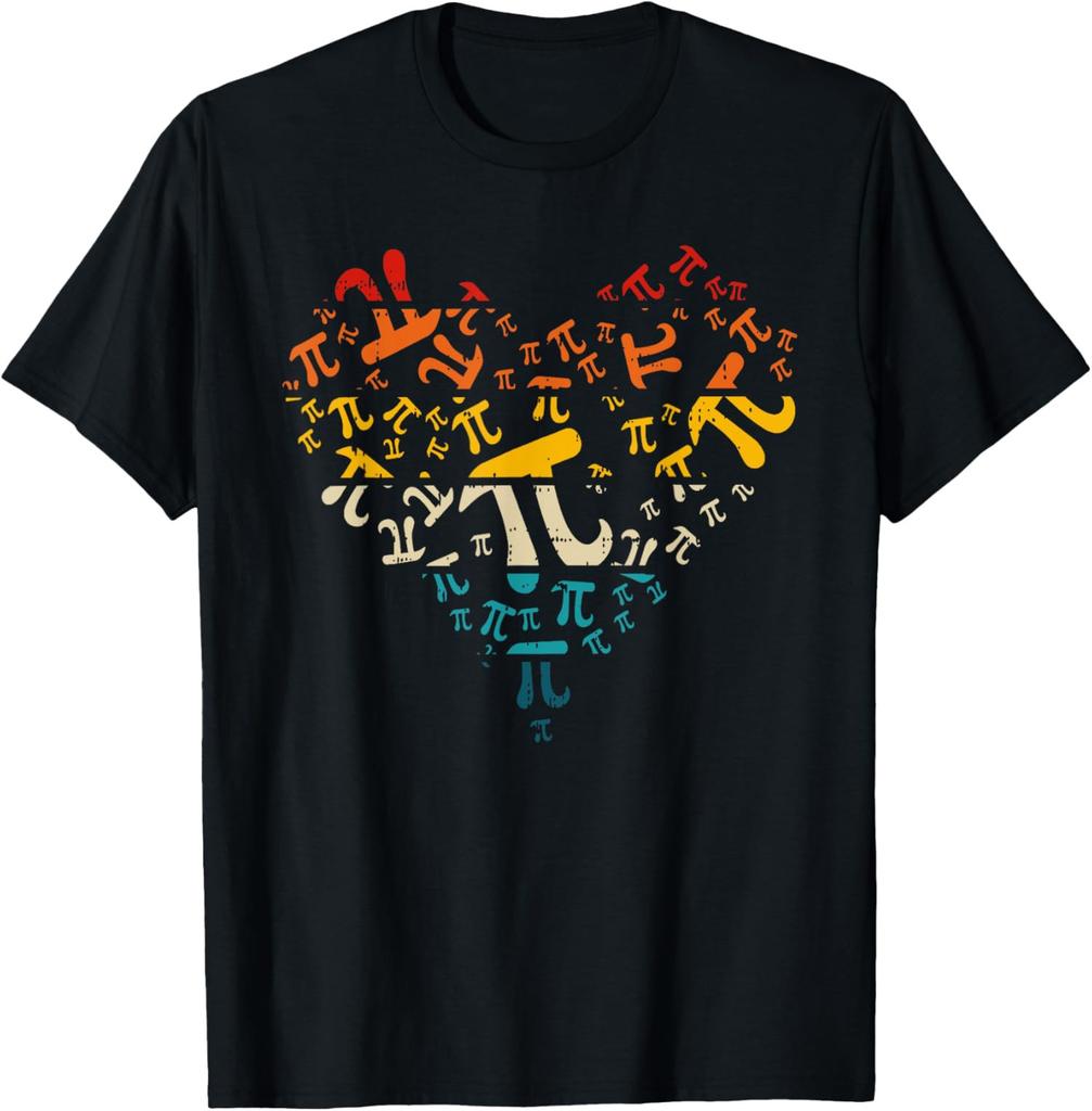Vintage Pi Day Heart Pi Day Math Teacher School Unisex T-Shirt