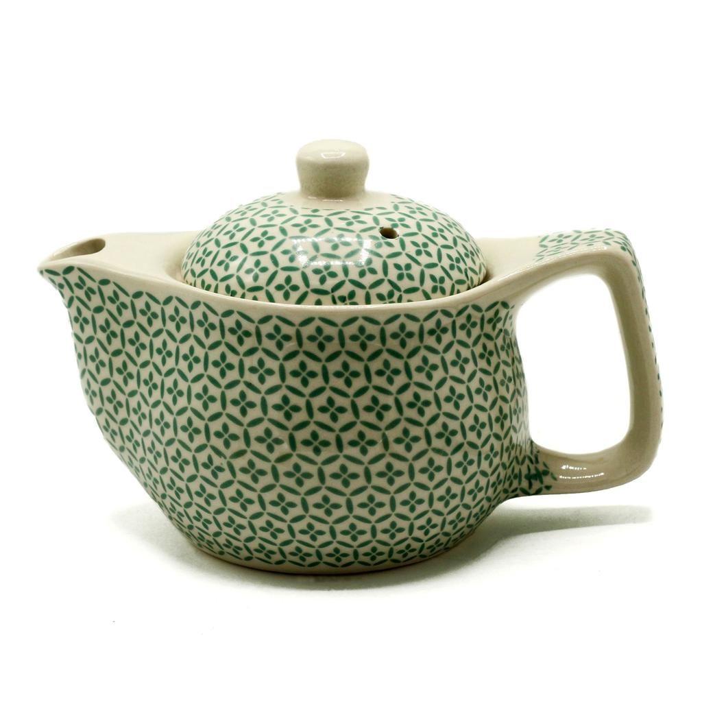 2x Teapot Small Herbal Green Mosaic