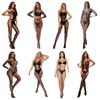 NEW Women's Sexy Mesh Underwear Lace Transparent Tight Fishnet Bodysuit Sexy Lingerie One-piece Body Stocking Jumpsuit Stockings Uniform