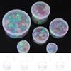 Square Round Plastic Transparent Storage Box Small Items Sundries Organizer Case Jewelry Beads Container Box Tools Accessories