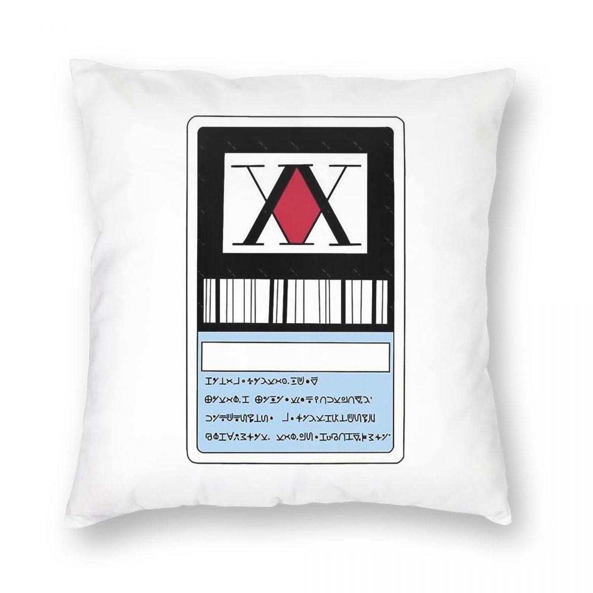 Hunter X Hunter Square Pillowcase Polyester Linen Velvet Printed Zip Decorative Pillow Case Car Cushion Cover x 30x30cm