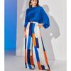 New Arrivals Women's Fashion Elegant Loose Casual Blue Top High Waist Wide Leg Pants Set