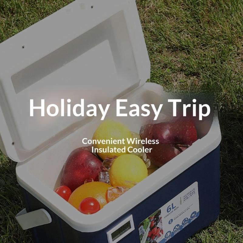 Portable Insulated Ice Chest Food Storage Box for Camping Outdoor Picnics with Ergonomic Handle and PP Construction