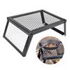 Folding Barbecue Rack Portable Folding Campfire Grill Grate Heavy Duty Steel Mesh Cooking Rack for Outdoor Bbq Picnic