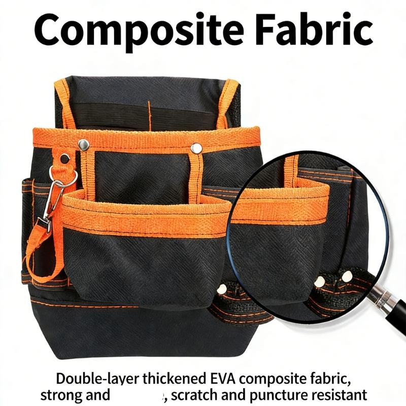 Electrician Tools Bag Waist Pouch Belt Storage Holder Oxford Cloth Tool Belt for Holding Screwdrivers Pencil Hand Tool