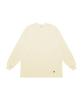 Bajal Vz Logo Big Oversized Pocket Long Sleeve T-Shirt Ivory