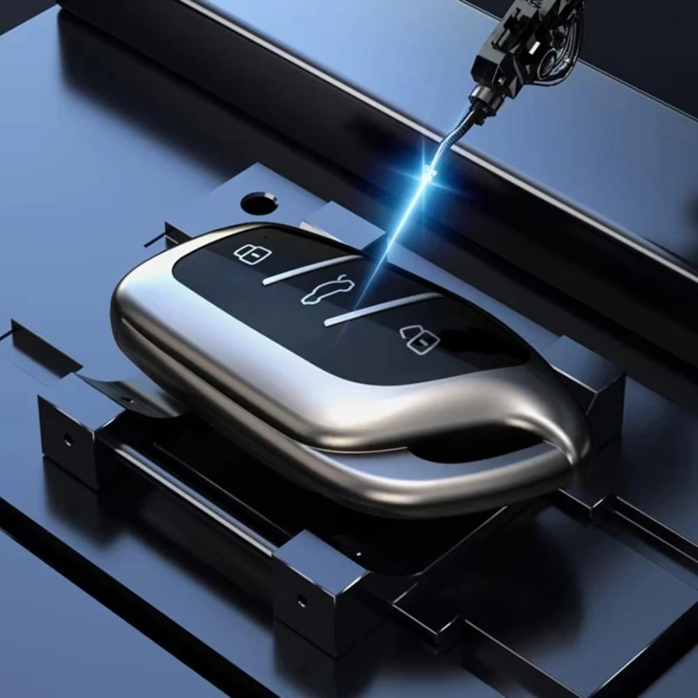 3 Tasten TPU Schlüsselanhänger Hülle für MG 4 2023 Mg4 Ev MG HS GT ZS EV ZX MG5 MG6 für Roewe RX3 RX5 RX8 ERX5 I6 I5 Schlüsselhülle Anhänger