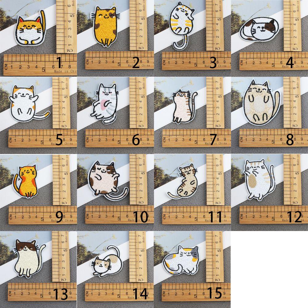 Kitty Repair Sewing Jeans Jacket Embroidered Cloth Sticker Appliques Sewing Fabric Badges Patches