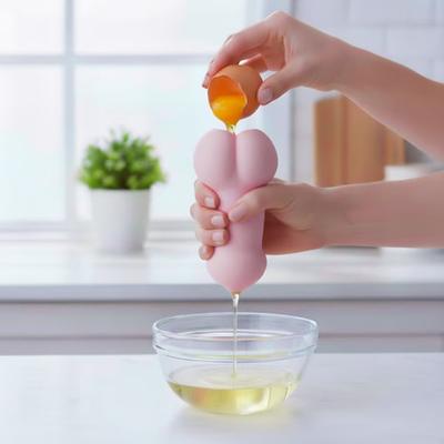 Separator de Ou cu Formă Amuzantă Separator Reutilizabil Gălbenuș de Ou și Albuș de Ou Instrument Ușor de Curățat Gătit