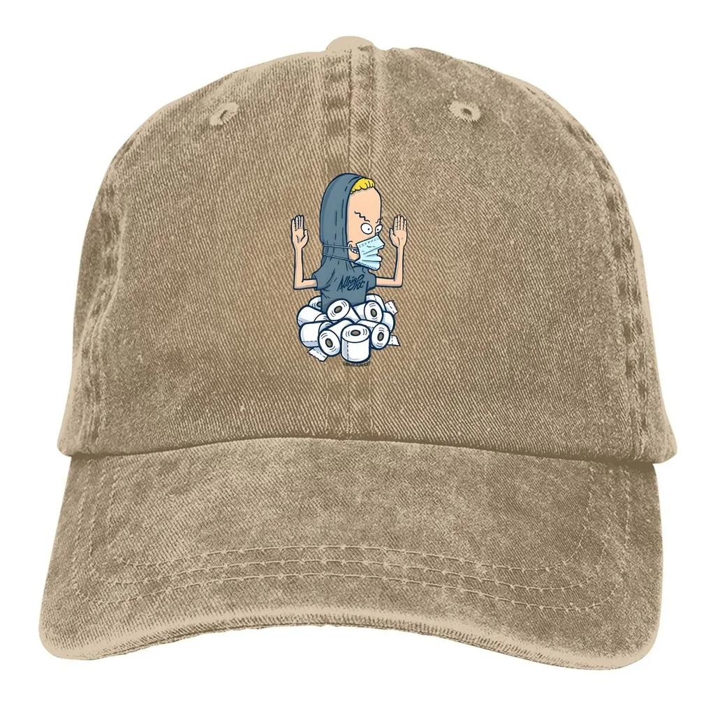 Pure Color Dad Hats Beautiful Model Women's Hat Sun Visor Baseball Caps Beavis and Butt-Head Peaked Cap