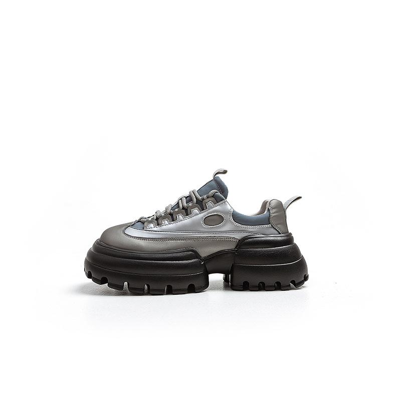 Dad's Shoes Women's  New Spring  Autumn Season Thick Sole Shoe Color Matching  Platform Shoes Woman Designer Shoes Sneakers
