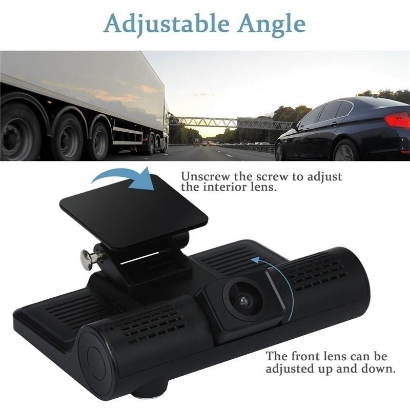 Night Vision Car DVR Camera Car Cameras Lens 4.0 Inch Dual Lens Camera 1080P Video Recorder Dash Camera DVR with 3 Camera