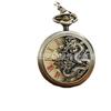 Hollow Through The Bottom Watch Personalized Pocket Watch Longfeng Chengxiang Mechanical Pocket Watch Bronze Retro Casual Pocket Watch Dragon Pocket