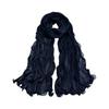 Fashion Solid Color Shiny Bubble Crepe Hijab Long Sunscreen Africa Headband Breathable Thin Muslim Wraps Shawl Women