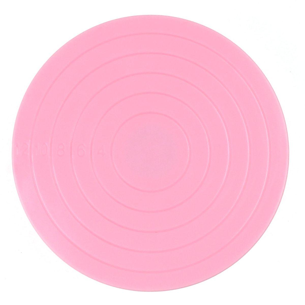 

Rotating Anti-skid Cake Swivel Stand Cookie Decorating Turntable Rotary Table Baking Tools рожевий