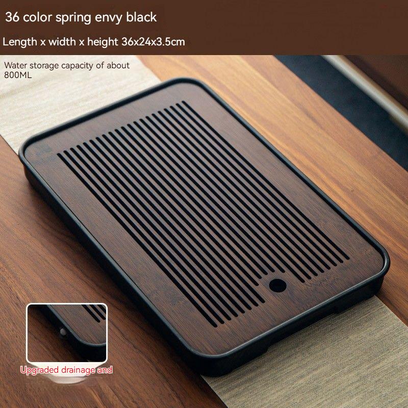 

GIANXI Бамбуковый чайный поднос Домашний бамбуковый чайный поднос Чайное море Кунг-фу чайный сервиз Маленький чайный поднос для слива воды Чайный столик Кунг-фу чайный сервиз 36x24cm