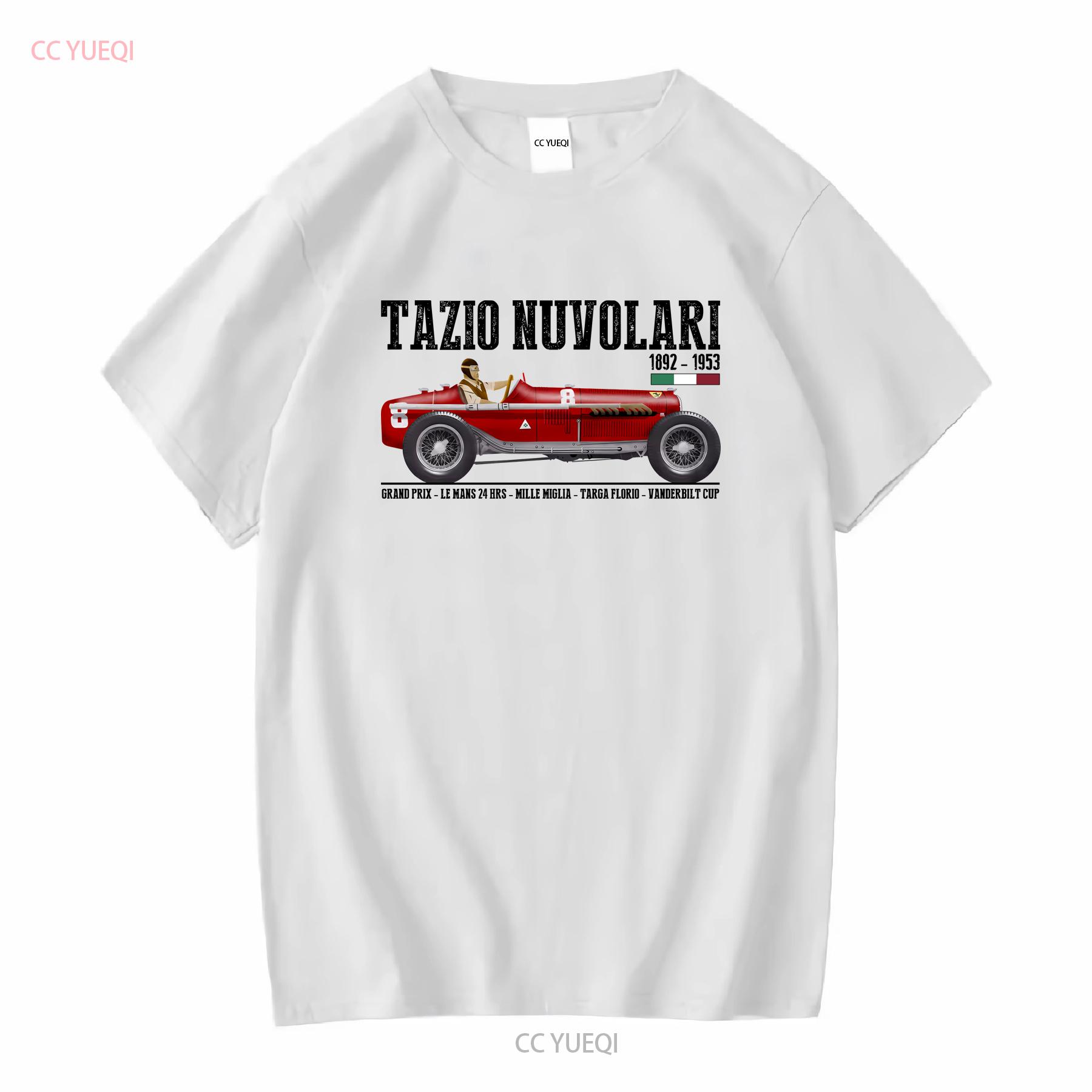 RaceArt Tazio Nuvolari P3 Motorsport Renn T-Shirt vintage Gewaschen Bequem Weich Mode Oberteil Für Den Alltag Unisex 2XL