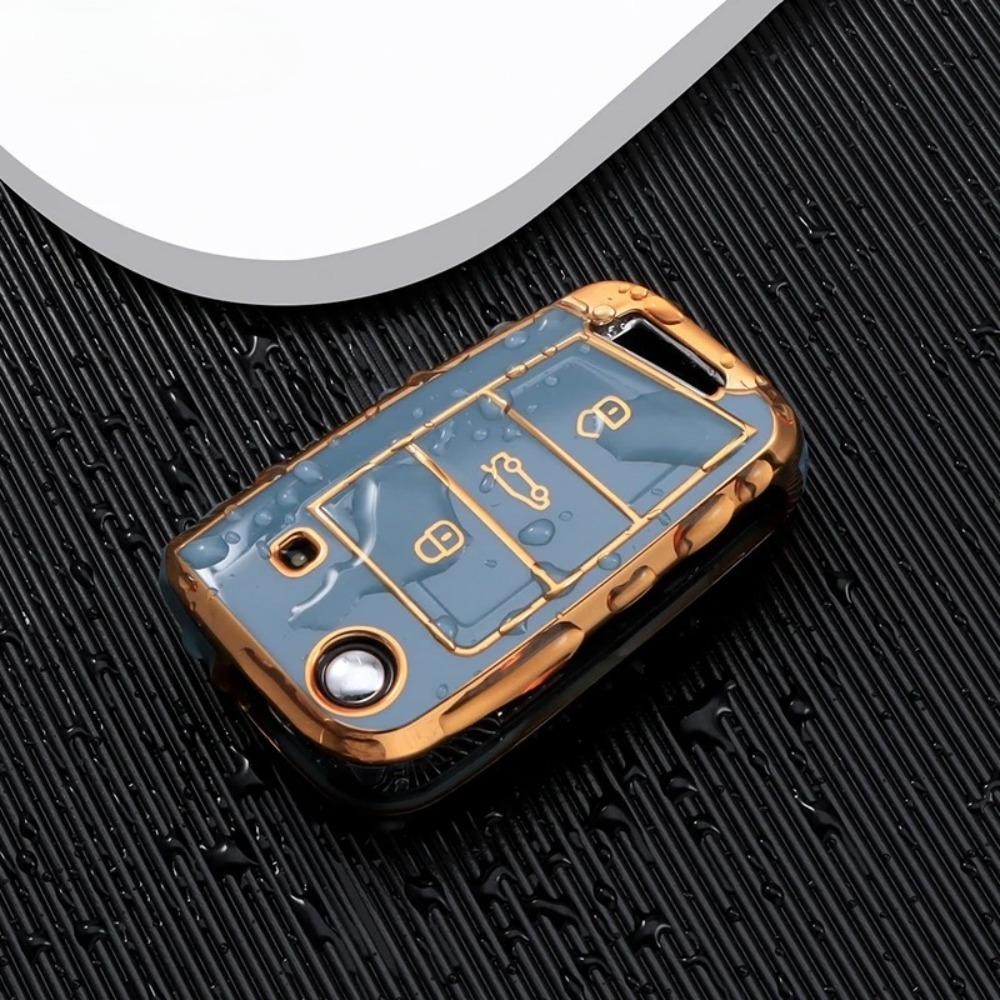 TPU Car Flip Key Case Cover Shell for VW Volkswagen Golf 7 MK7 Tiguan MK2 for Seat Ateca Leon FR Ibiza Skoda Octavia Kodiaq