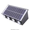 3XUF LED Wall Washer Adjustable Color Setings Solar Deck Lighting Waterproof Perfect for Outdoor Use Garden and Pool Areas