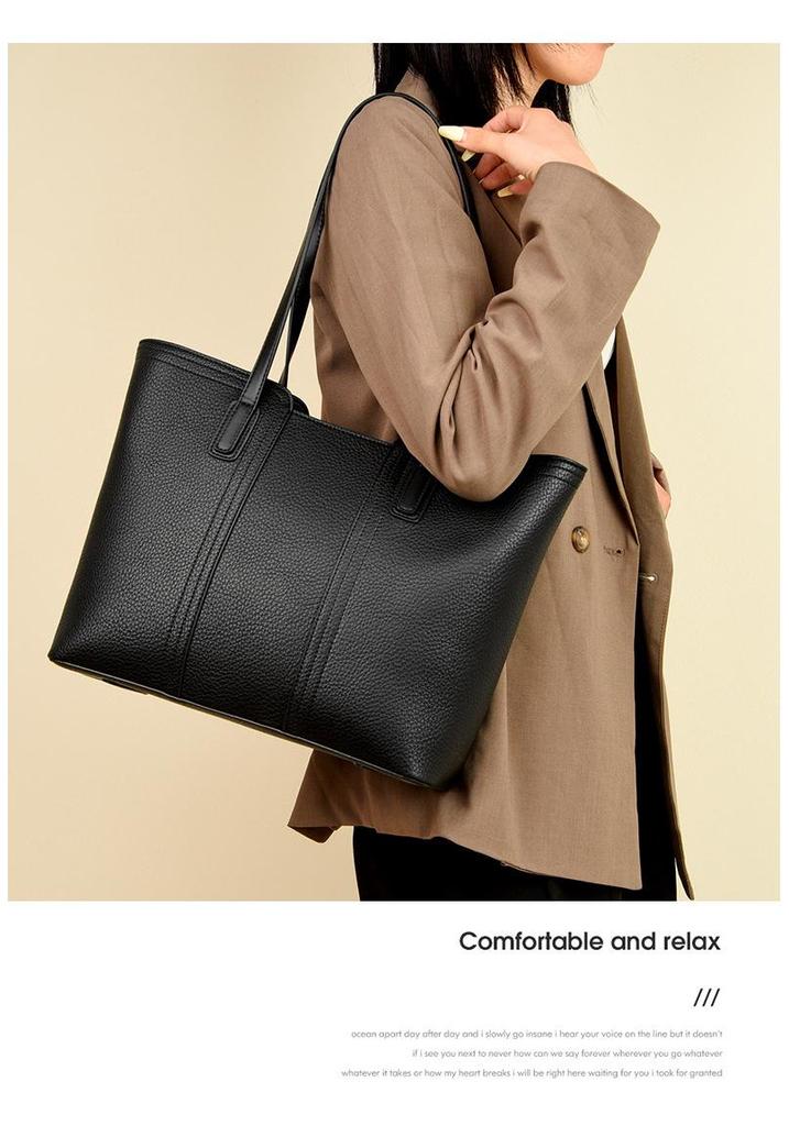 Large Capacity Women's Tote Bag - New Style Shoulder Bag for Work and Commute