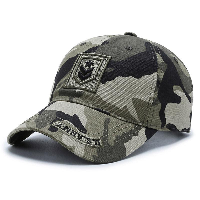 Unisex Camouflage Baseball Cap with Five-Star Embroidery - Tactical, Hiking, Fishing, Sunscreen Hat