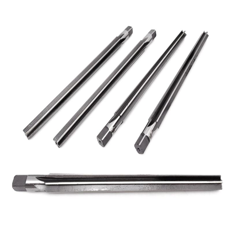 Hand Reamers Set Metric Alloy Steel Reamer Bit Shallow Cut Reamer for Metal Wood Hole Reaming Accuracy Cutting Tool