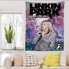 Rock Band LLinkin Cool PPark Hanging Bohemian Tapestry Hanging Tarot Hippie Wall Rugs Dorm Japanese Tapestry