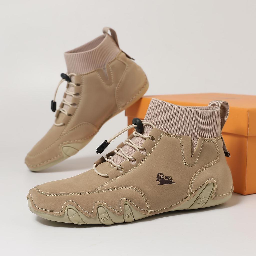 Unisex High-Top Casual Shoes and Large-Size Martin Boots