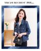 Women's Spring/Autumn 2025 Denim Jacket: Short, Slim Fit, Versatile Single-Breasted Long-Sleeve Cardigan