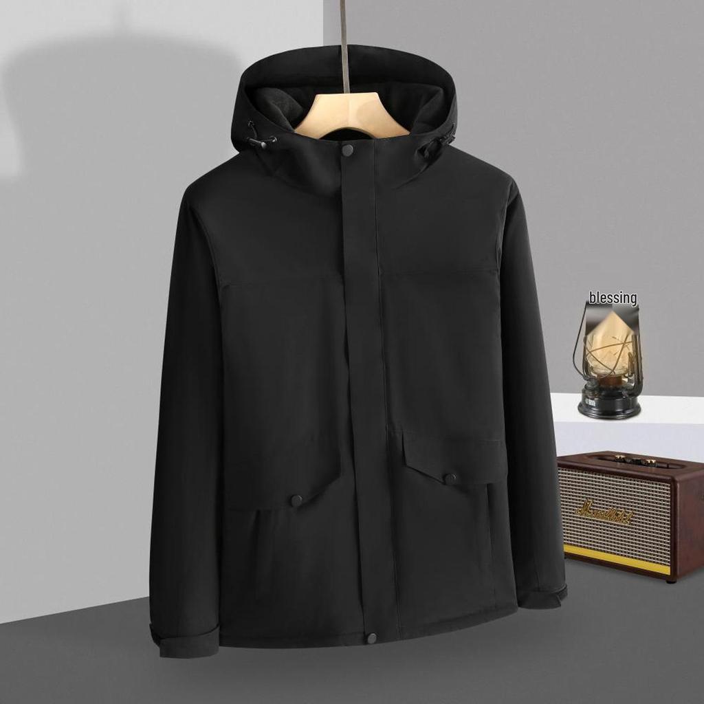 Unisex Winddichte & Waterdichte Softshell Jas met Custom Logo voor Werk, Reizen, Wandelen; Warm, Koudebestendig Buitenmateriaal