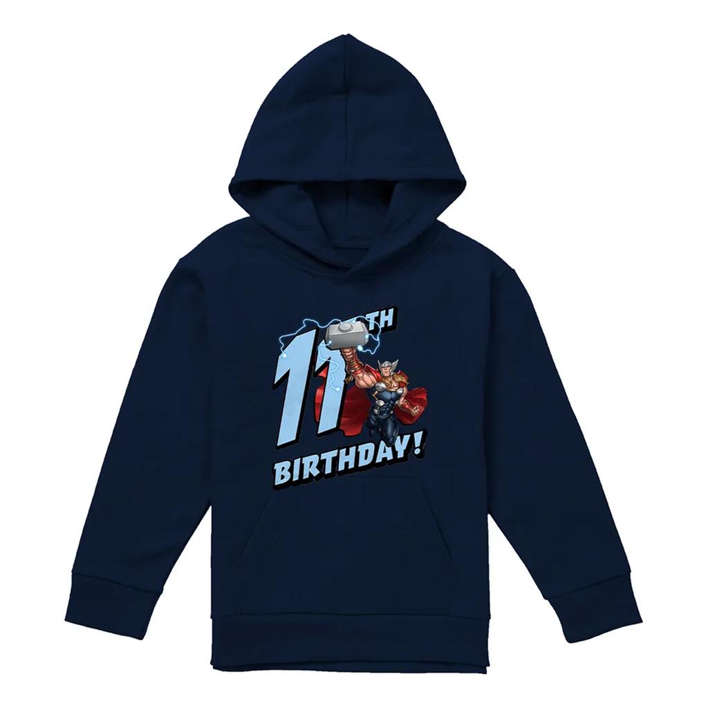 Marvel Childrens/Kids Thor 11th Birthday Hoodie