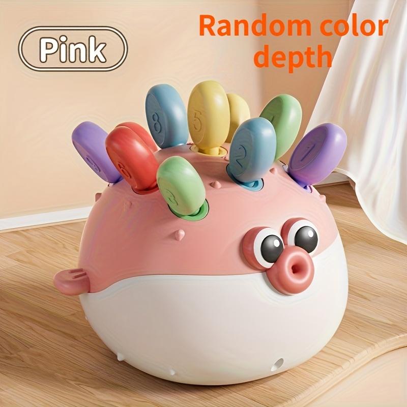 

Pufferfish Building Toys - Interactive Colorful Learning Blocks ,Enhances Creativity & Color Recognition розовый