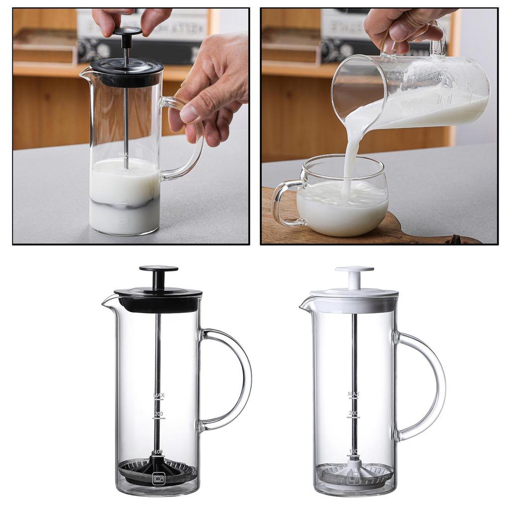 French Press Coffee Maker 480ml Filtration Coffee Pot Coffee Press for Milk Pot Camping Kitchen Office