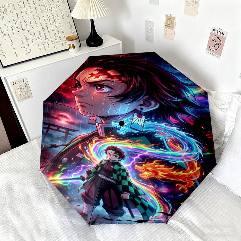 Japanese-style Cartoon Demon Slayer Kamado Tanjiro & Kamado Nezuko Umbrella Including Home Travel and Outdoor Activities Multi Functional Umbrella 27
