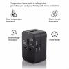 Dual USB Ports Universal Travel Adapter UK to EU Plug Adapter Wall Charger AC Power Converter World for USA EU UK AUS