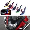 2Pcs LED Motorcycle Front Side Spoiler Winglets Aerodynamic Wing Set Fixed Wind Wings with LED Light Adhesive Decoration Sticker