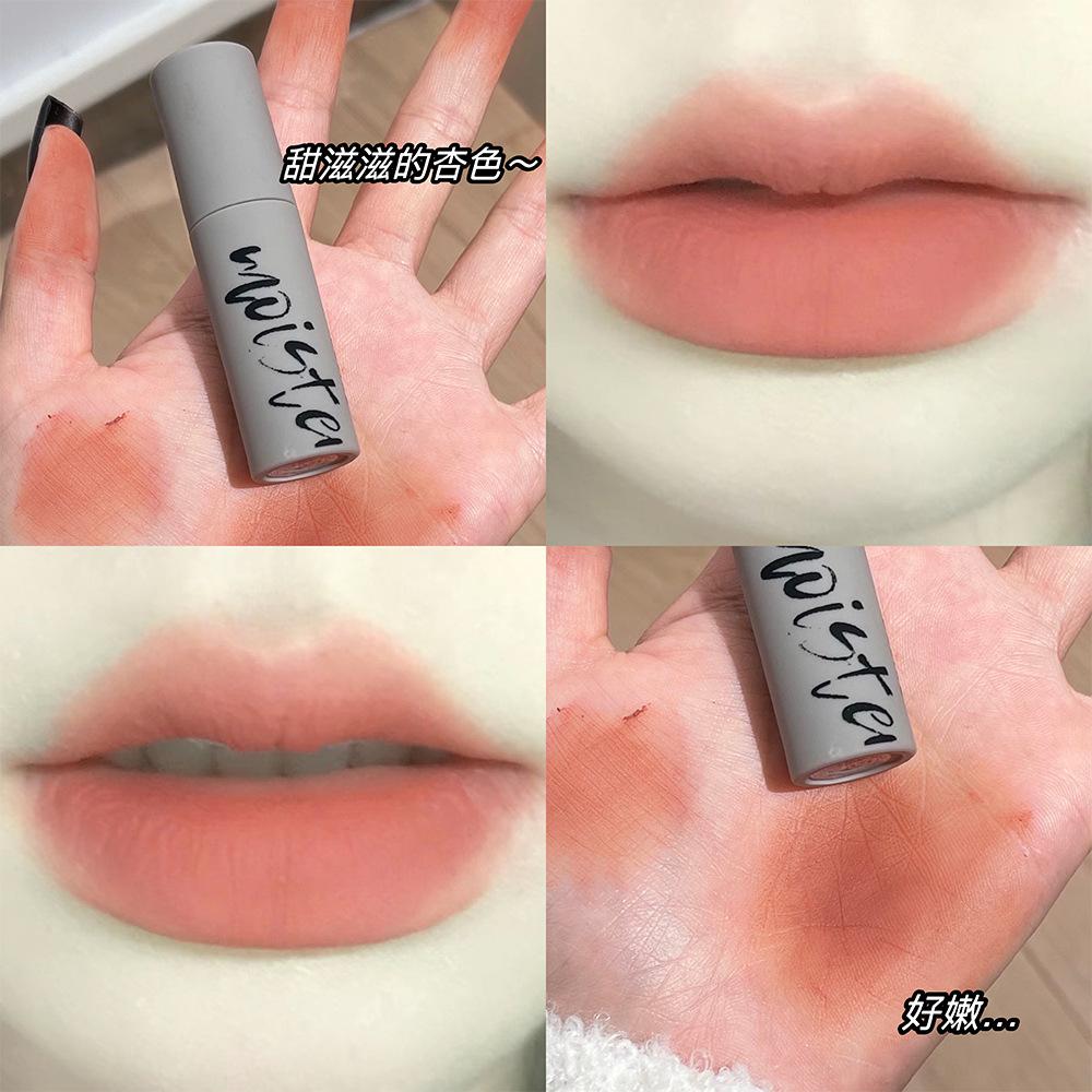 Velvet Matte Lip Glaze Long-Lasting Non-Fade High Pigment Smooth Lipstick for Students Wholesale