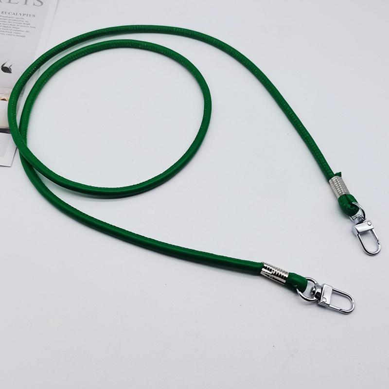 Simple Solid Color Leather Shoulder Crossbody Bag Replacement Strap Anti Lost Phone Chain For Diy Bag Chain Straps