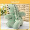 Chaveiro de Pelúcia Cartoon Adorável de Dinossauro Dinossauro Verde Macio Brinquedo de Pelúcia Para Bolsas
