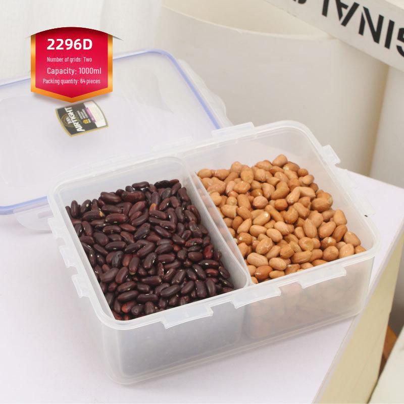 

Пластиковый контейнер для хранения пищевых продуктов с уплотнителем, влагонепроницаемый, с функцией охлаждения и хранения сухих ингредиентов Compartmental Sealed Box, Order as Needed