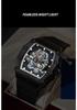 New Richard Domineering Silver Dragon Luminous Waterproof Men's Wristwatch
