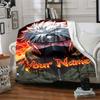 Naruto Character Personalized Text Blanket Lightweight Customizable Blanket Comfortable Great for Nap Office Office Chair Livingroom All-Season Use